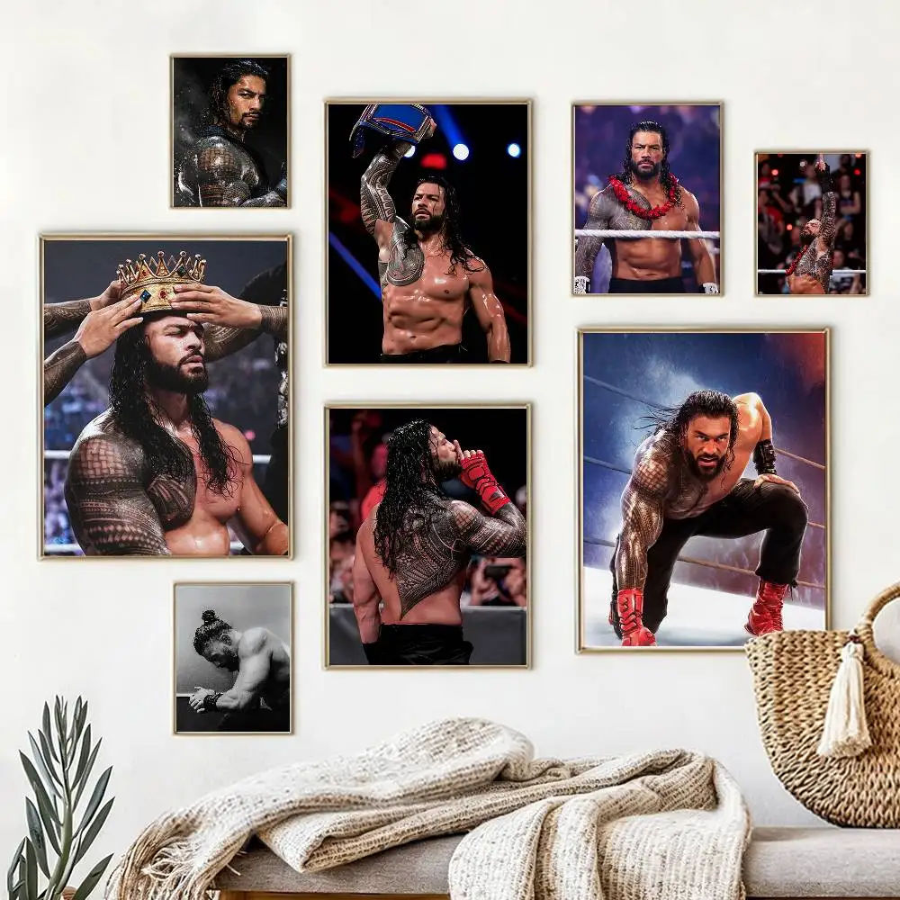 

R-Roman R-Reigns Poster High Quality Dorm Living Room Aesthetic Wall Decoration Painting Stickers Gift