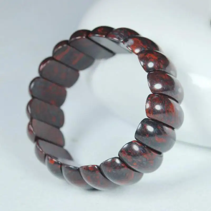 

Natural Chicken Blood Jade Bracelet Bangles Men Women Healing Gemstone Fine Jewelry Genuine Chicken Blood Stone Wide Bracelets