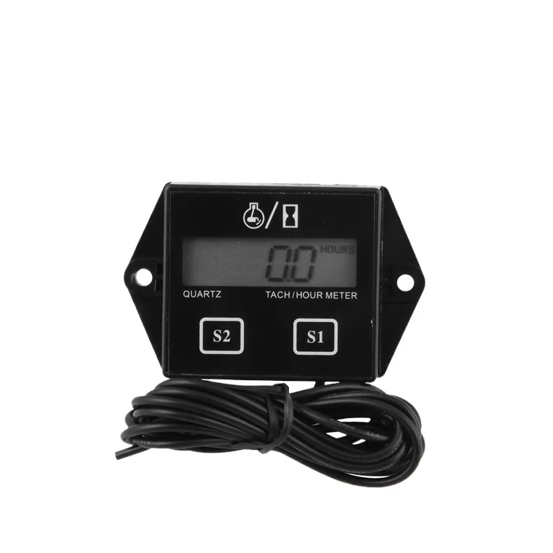 

Newest Digital Engine Tach Hour Meter Tachometer Gauge Inductive Display For Motorcycle Motor Marine chainsaw pit bike Boat