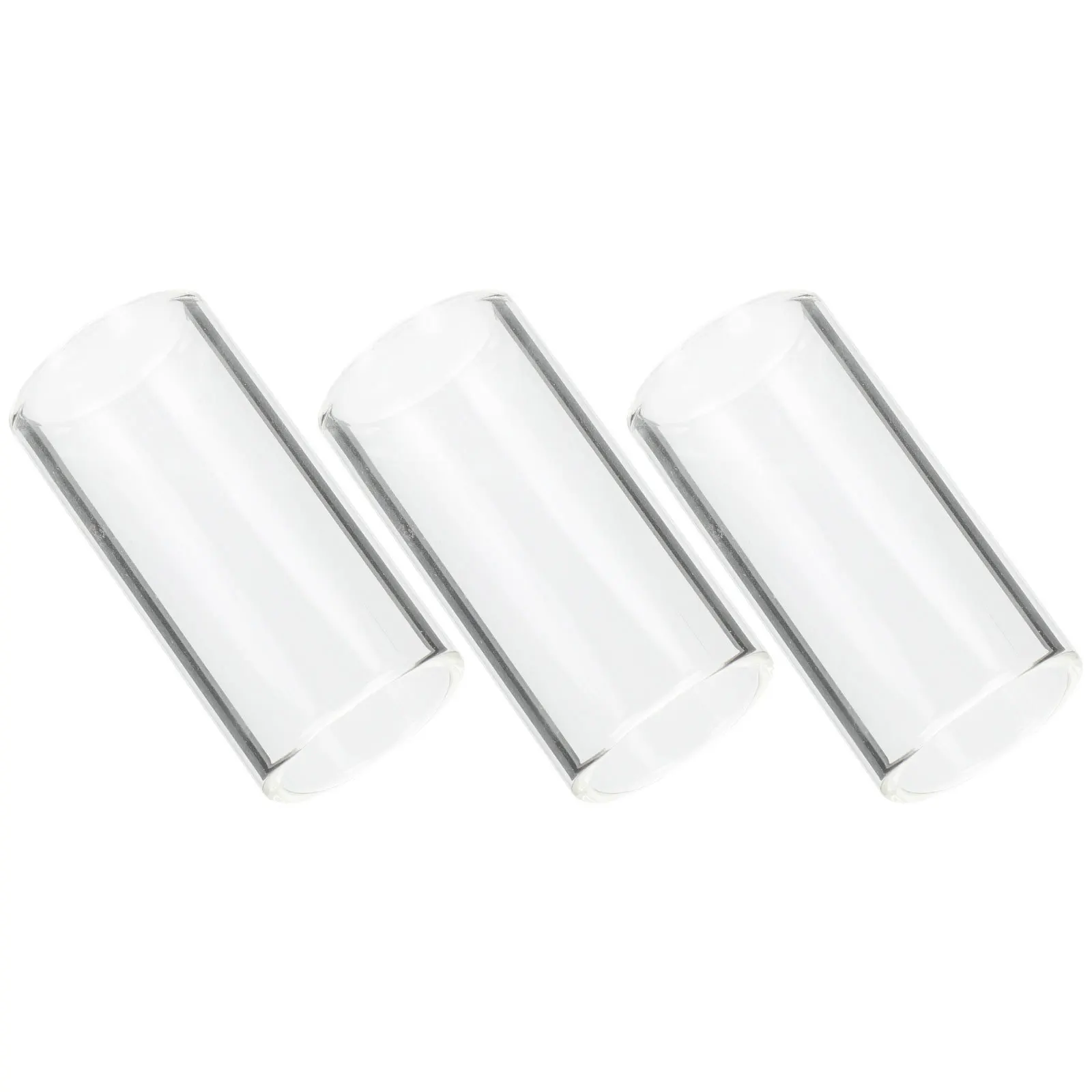 

3Pcs Guitar Finger Covers Glass Fingertip Protectors Flexible Durable Pain Relief Finger Guards for Guitar Banjo Harp Practice