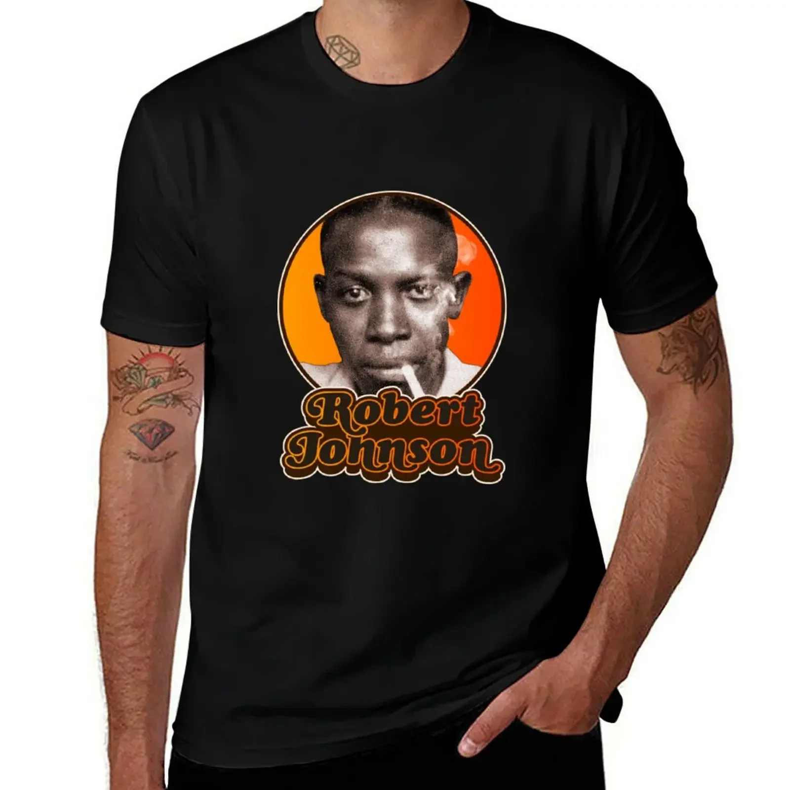 

Robert Johnson T-Shirt cute tops summer 2025 shirts graphic tee Short sleeve tee men