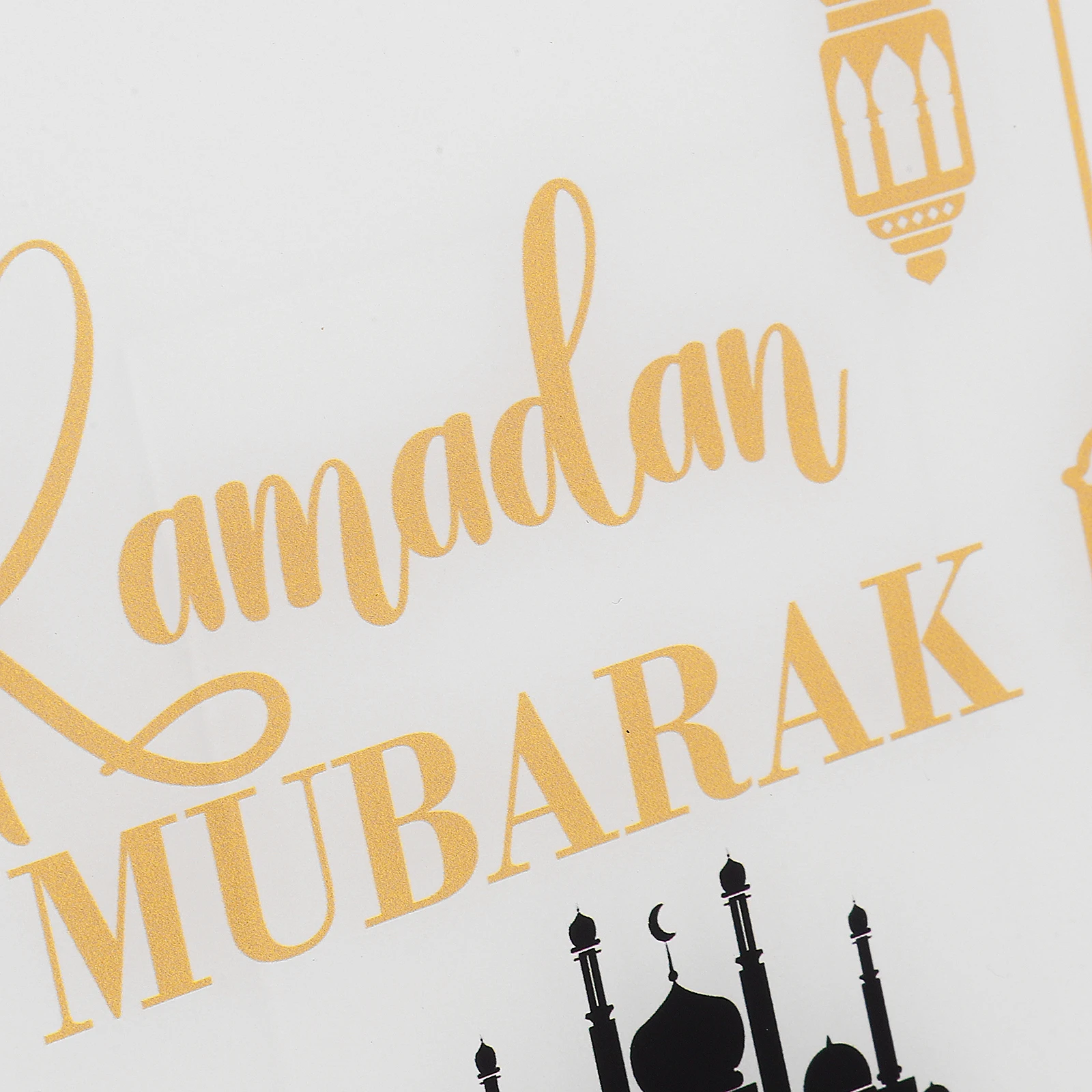 

Acrylic Table Mosque Decoration Home Ramzan Dining Centerpiece Islamic Eid Decorations for Modern
