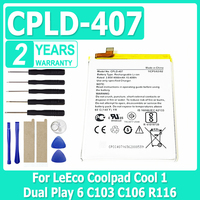 CPLD-407 4000mAh Battery For Coolpad Cool 1 Play 6 COR-I0 VCR-A0 + Tools