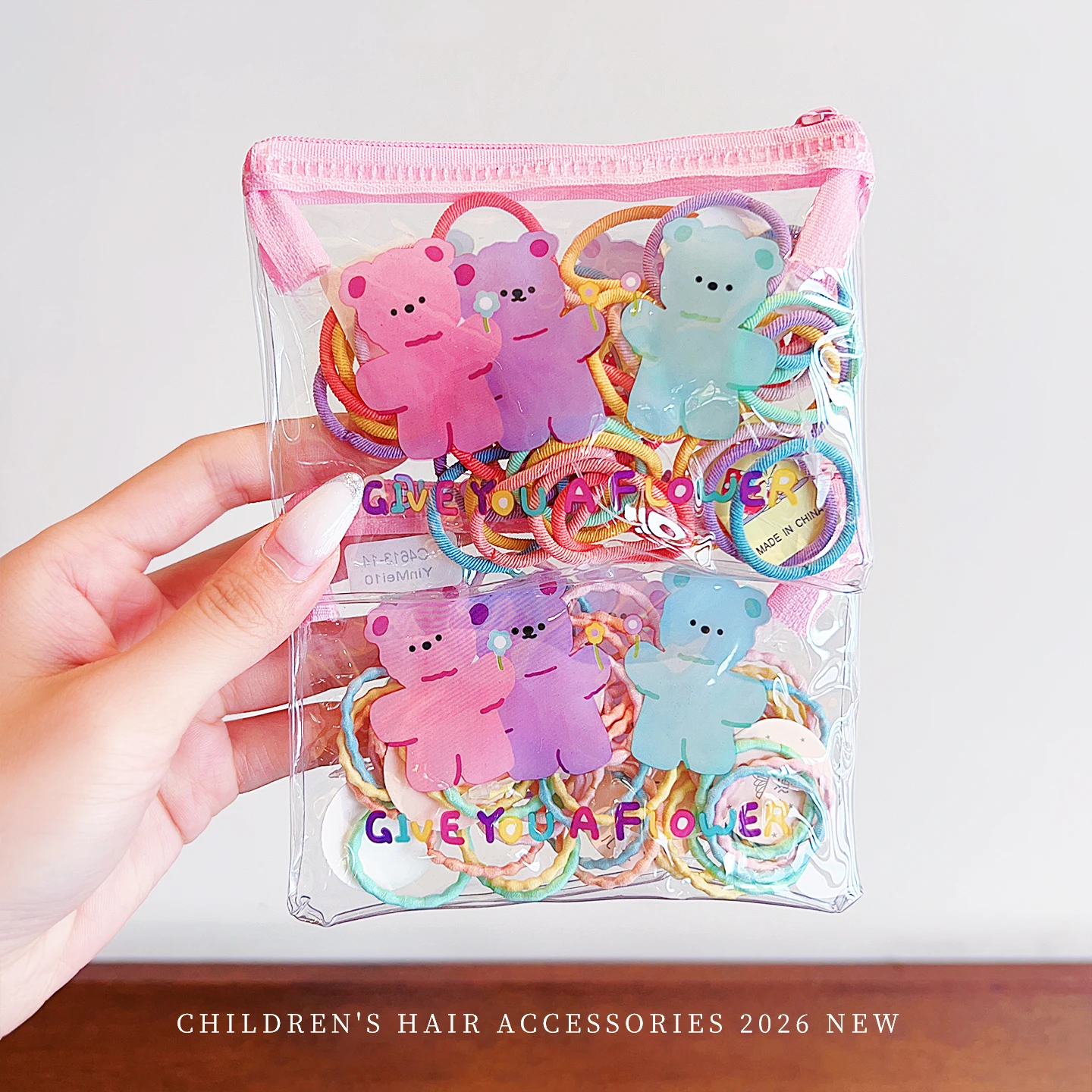 50 Stück/Beutel Macaron-farbige Haarbänder für Babys und Mädchen, weiche, hochelastische Gummibänder, koreanische Mode-Haargummis, Haar-Accessoires – Detail 5