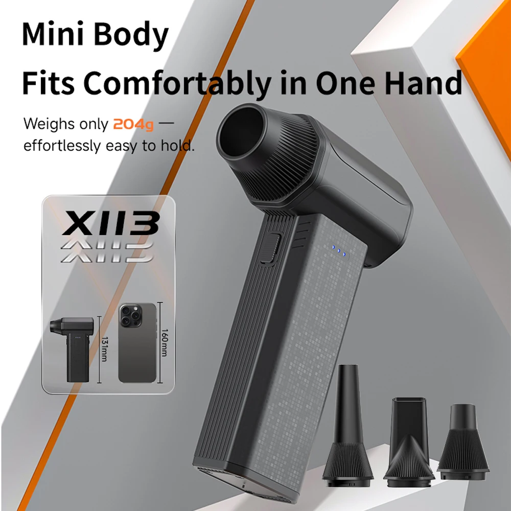 

3 передачи, новое обновление, турбовентилятор, 120 Вт, бесщеточный воздуходувка, турбореактивный вентилятор, портативный пылесос, электрическая сушилка, ветровентилятор