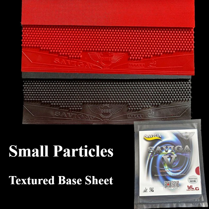 DAWEI SAVIGA Small Particles Table Tennis Rubber Cured/Mushroom Head Cured OX Long Pips Textured Base Ping Pong Rubber Anti-spin