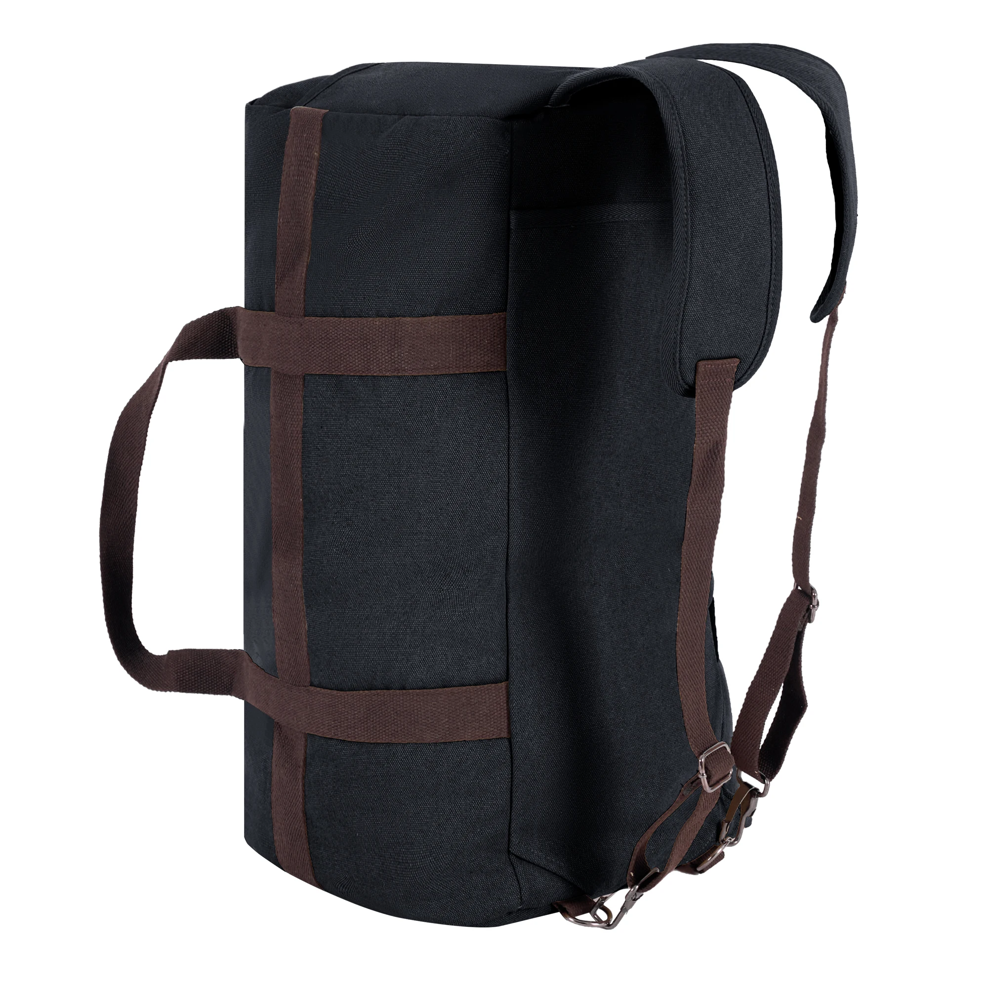 Large Canvas 3‑in‑1 Convertible Travel Duffle Bag, with Backpack Straps for Gym Sports Travel Camping