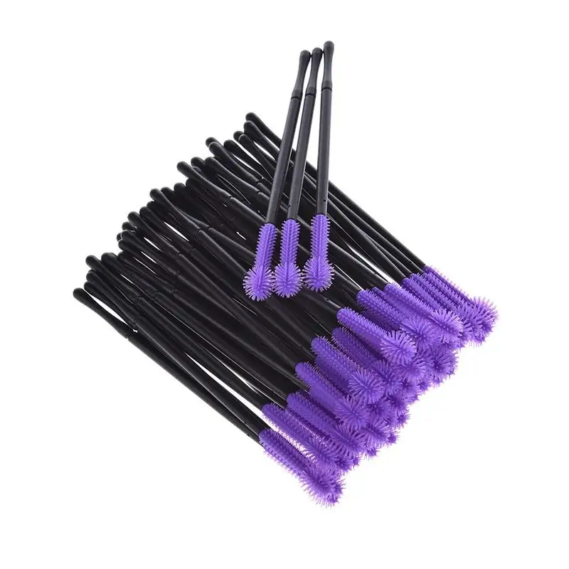 50pcs Disposable Eyelash Brushes Eyelashes Extension Tools Eyebrow Brush Mascara Wands Applicator Spoolers Eyelashes Cosmetic