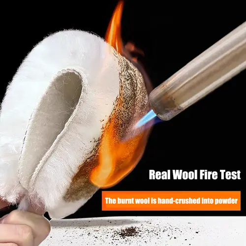 Genuine Sheepskin Fleece Insoles Men Women Winter Thick Cashmere Thermal Real Wool Insoles for Shoes Inner Soles for Snow Boots - Image 3