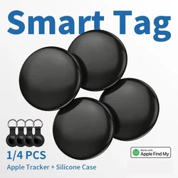 1/4 Pack IOS Smart Tag for Apple Find My Supported Bluetooth Key Finder Waterproof Tracker Loud Buzzer for Keys Wallet Car Pets