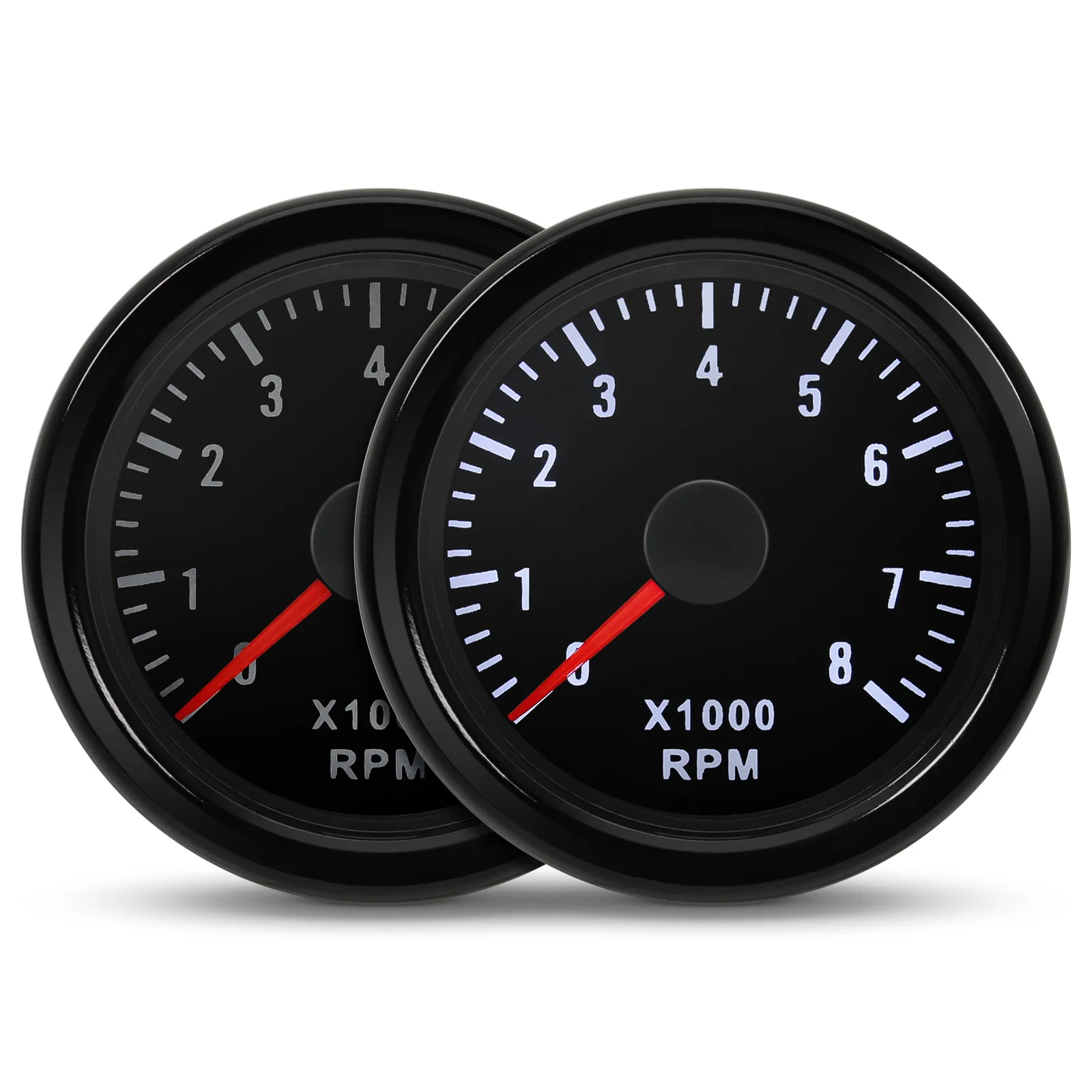 0-8000 RPM 52MM Tachometer with White Backlight 2