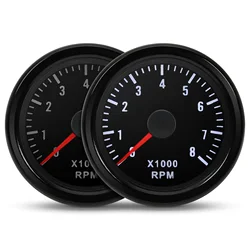 0-8000 RPM 52MM Tachometer with White Backlight 2