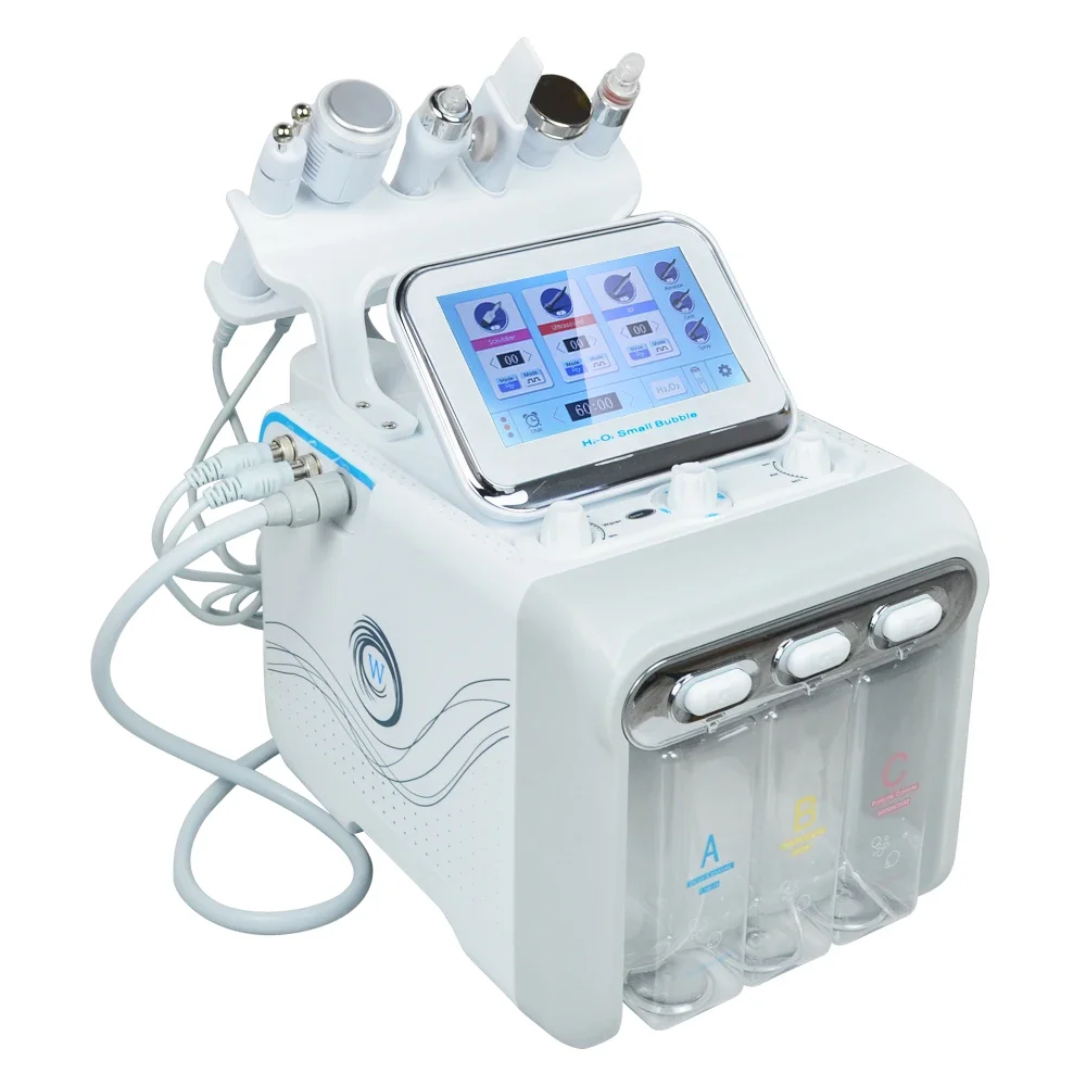 

Skinterest 6in1 Hydro Microdermabrasion Aqua Peeling H2O2 Facial Machine Hydra Water Dermabrasion Peel Oxygen Jet Beauty