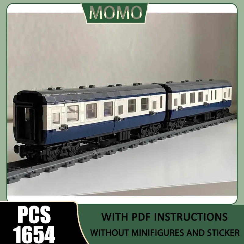 Railway Train Moc Building Blocks Convertible cars and brake cars Technology Bricks Christmas Assembly Toys Constructrion Gifts