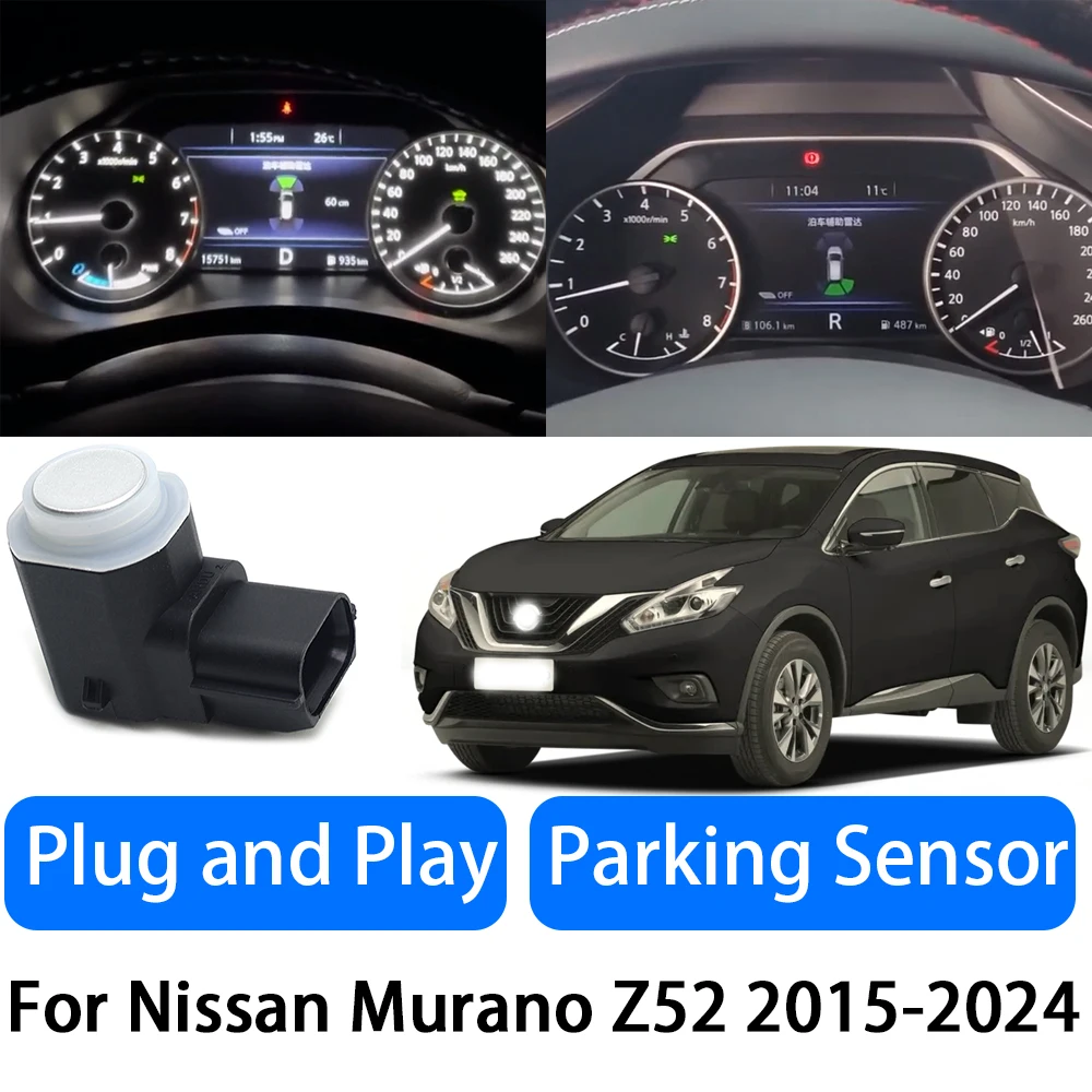 For Nissan Murano Z52 2015-2024 Reverse Radar Precision Detection & Easy Install OEM Fit Parking Sensor System