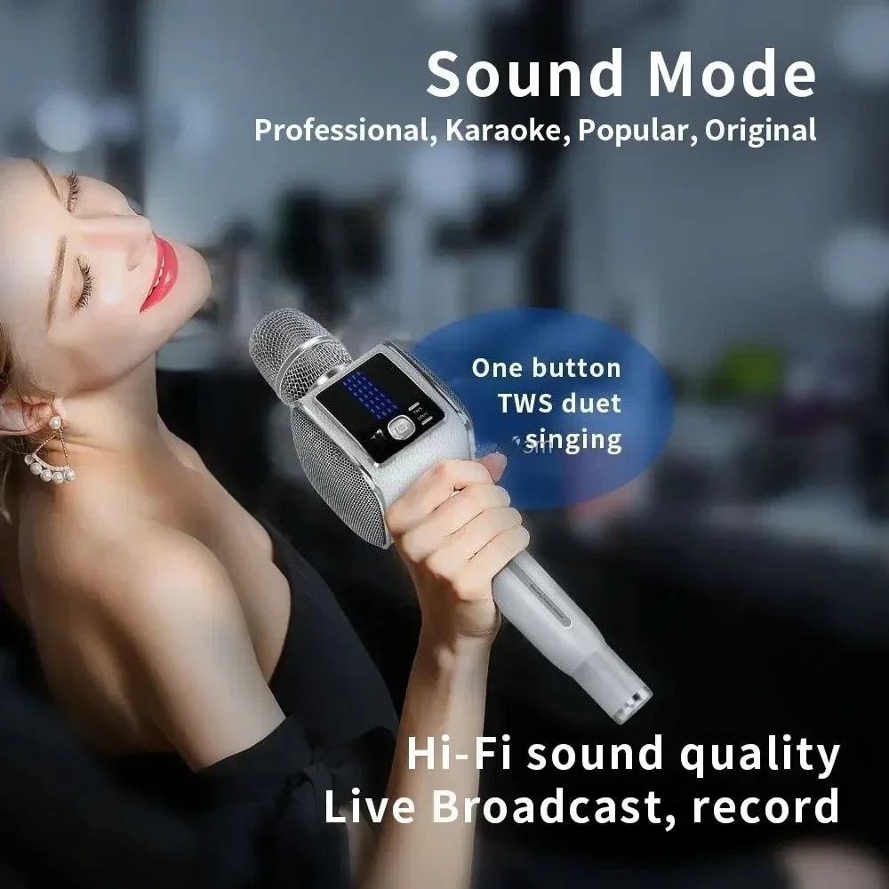 2026 New Wireless Karaoke Microphone G7 HiFi Sound 20W Speaker With TWS Duet Mode For Home & Outdoor Performances Multi-function