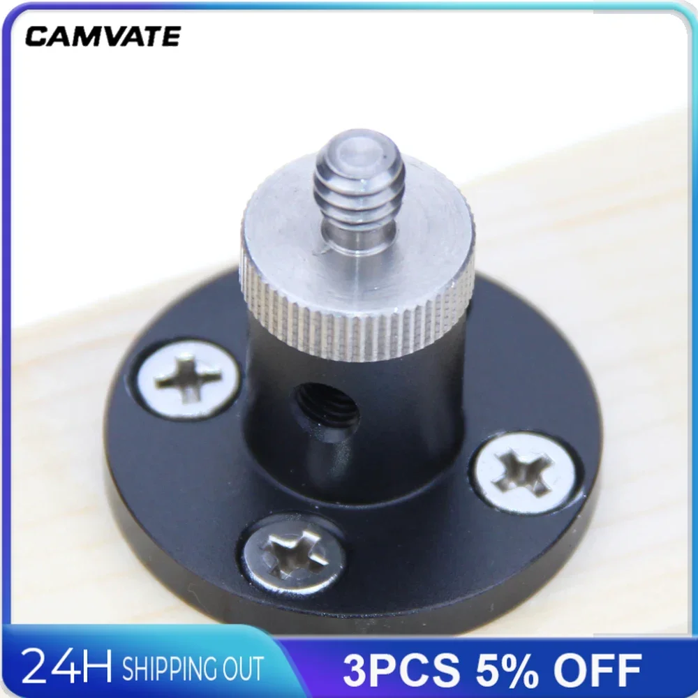 CAMVATE Wall /Ceiling/Table/podium Mount Bracket With 1/4"-20 Female Thread For Microphone/Monitor/Flash/Video Light Supporting