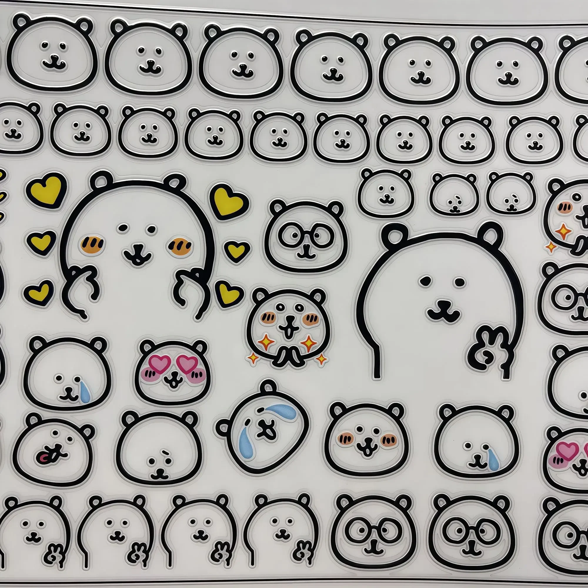 Trendy Funny Bear Water Bottle Sticker Pack - Cute Cartoon Vinyl Decals, Waterproof & Scratch-Resistant for Laptops, DIY Decor image 5