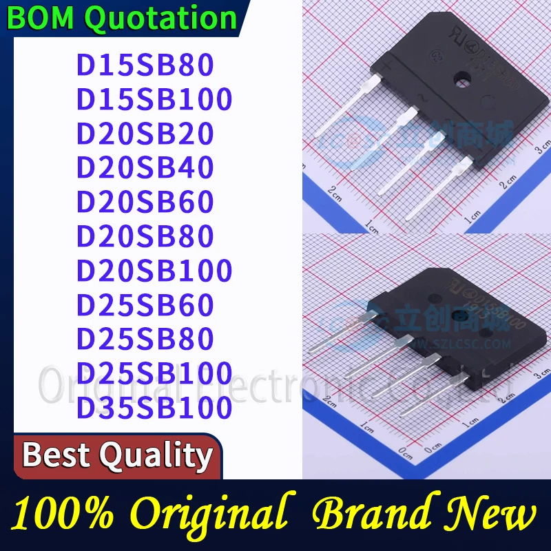 5pcs/lot D15SB80 D15SB100 D20SB20 D20SB40 D20SB60 D20SB80 D20SB100 D25SB60 D25SB80 D25SB100 In stock Original High quality