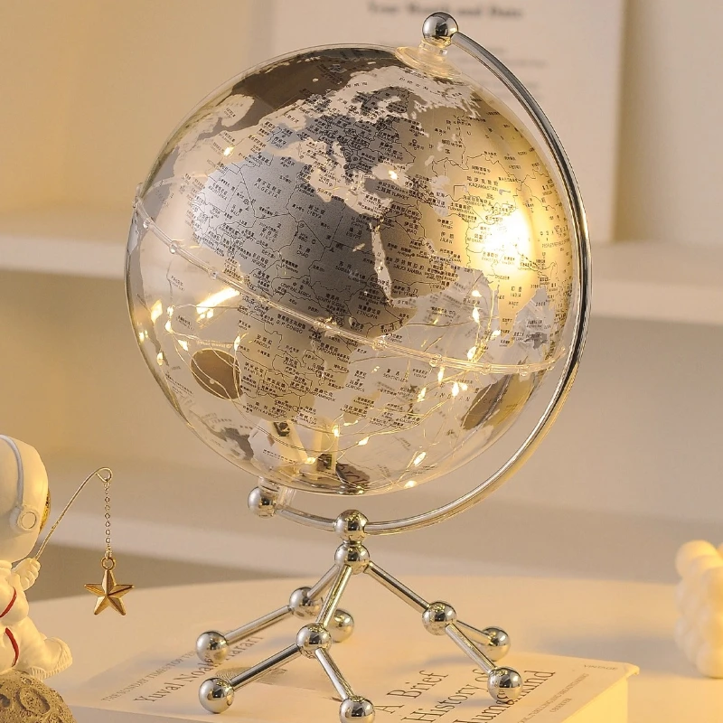 

Transparent globe ornament Modern light luxury high-end wine cabinet TV cabinet Office bookcase Designer decoration