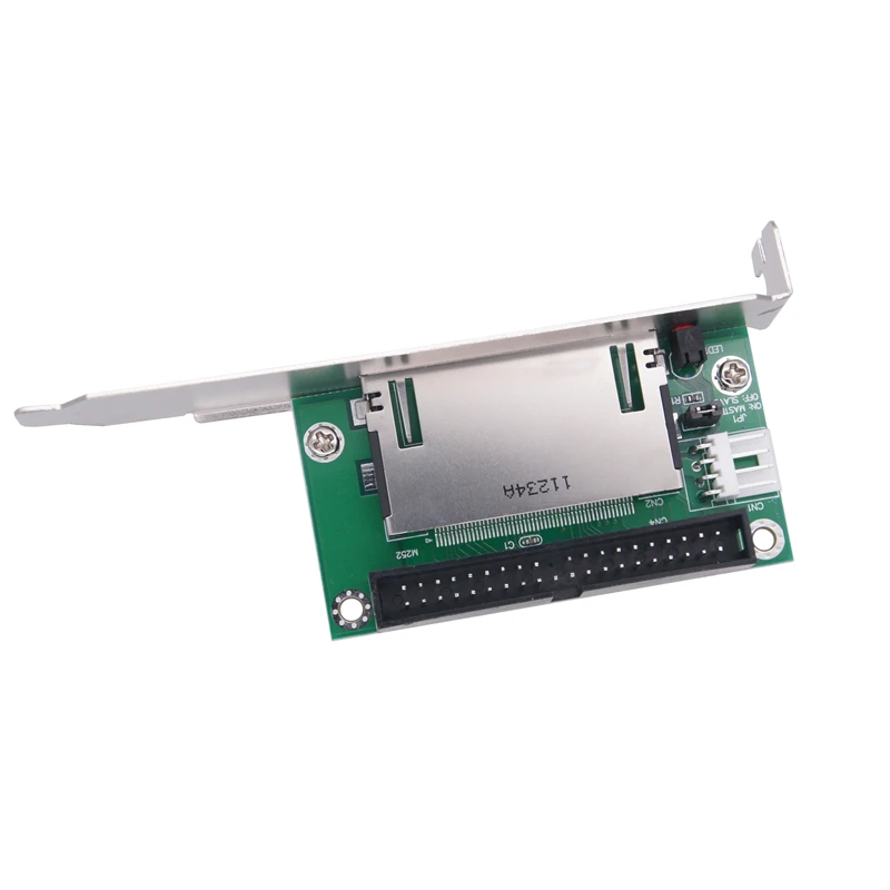 Tarjeta Flash compacta CF de 39/40 pines a IDE, Adaptador convertidor de 3,5 ", soporte PCI, Panel trasero, tarjeta de expansión CF a IDE