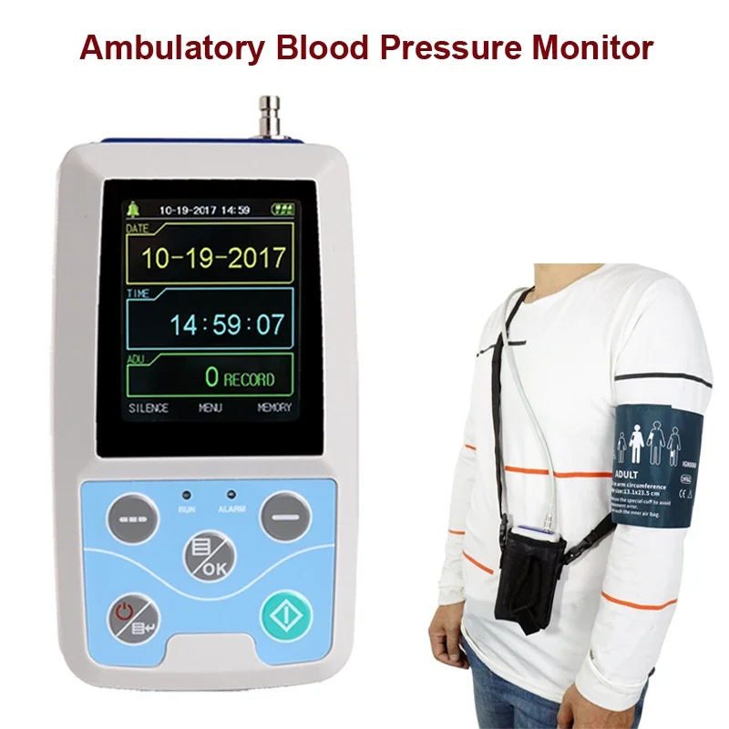 

Cantec arm Type Dynamic Blood Pressure Monitor ABPM50-24 hour Detection Comes With free cuffs and Computer Software