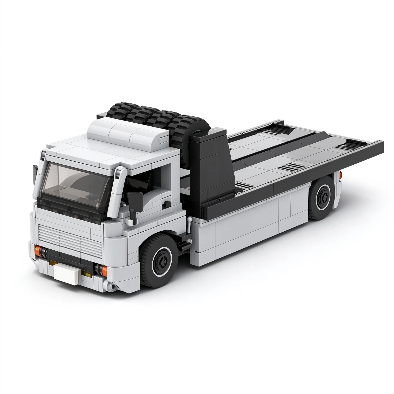 PolaDeer 544PCS MOC DIY Fleet Street Flatbed Building Blocks Intellectual Model Kit Toy Brick Boyfriend Holiday Birthday Gifts