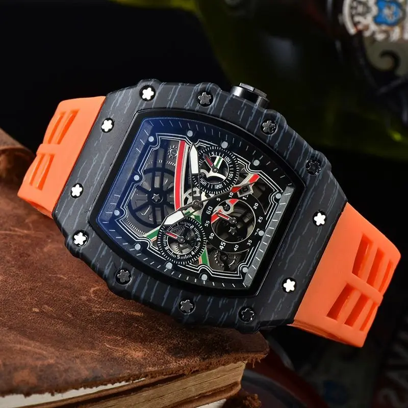 Luxury Men’s Quartz Mechanical Watch for Men Calendar Waterproof Fashion Casual Hollow Automatic Male Wristwatch reloj hombre