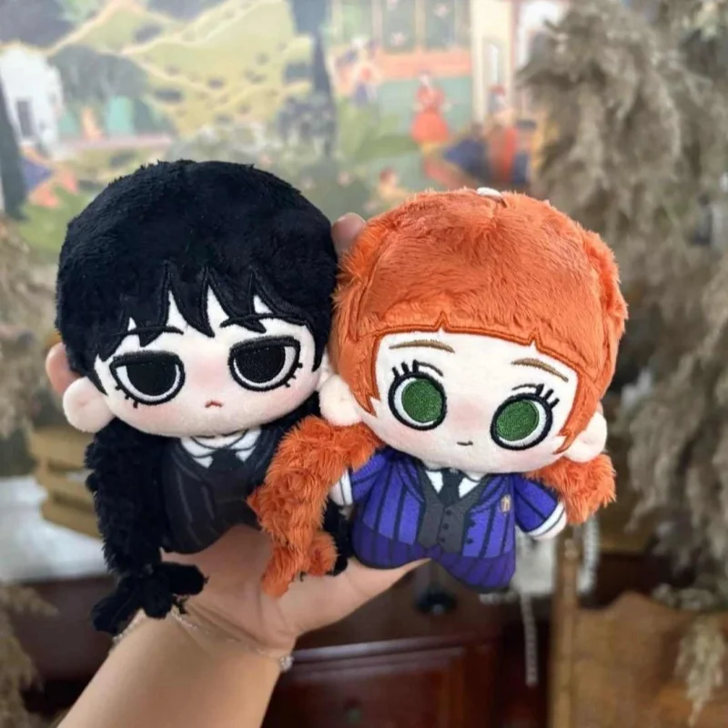 

Аутентичные, хит продаж, американский сериал «Среда», Агнес Среда, 10 см, хлопковая кукла, веер, товары, Рождественский подарок