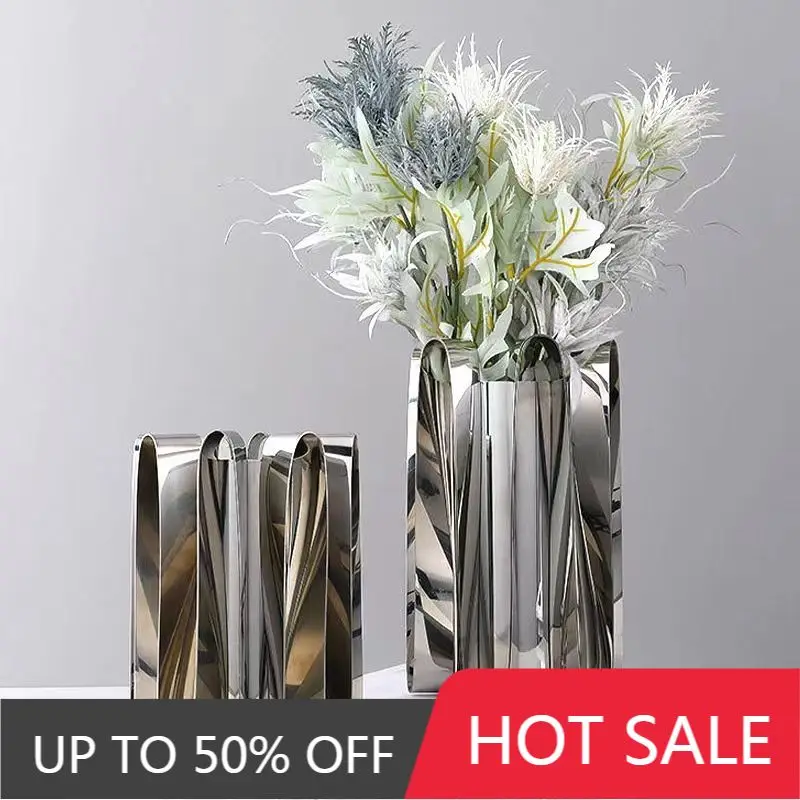 Nordic Vases Table Decoration Flower Vase Minimalist Elegant Vases Living Room Art Flowers Bottle Aesthetic Interior Ornaments