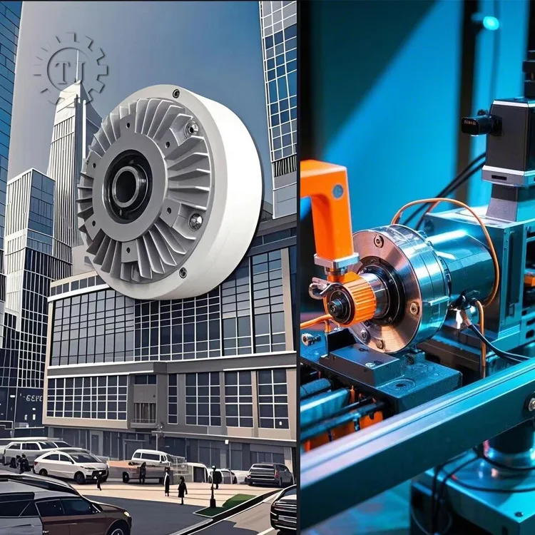 جديد TJ-POC-A وحدة تحكم في التوتر بعمود مجوف قابض مسحوق مغناطيسي OEM/ODM مورد القابض لمعدات التعبئة والتغليف