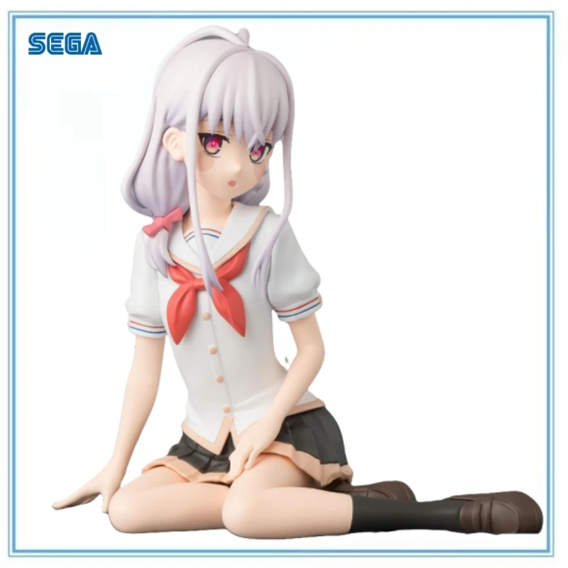 

Аутентичная очаровательная аниме-фигурка BANDAI с белыми волосами и красным бантом, необходимая коллекция для энтузиастов, оригинальный подарок для мальчиков