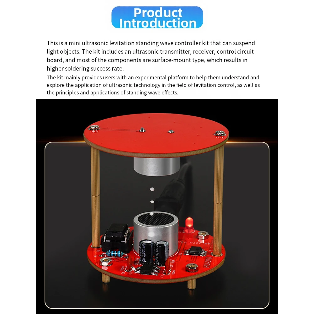 Levitation Kit Designed for Exploring Sound Wave Applications in Levitation Through Hands-On PCB Soldering and Tuning
