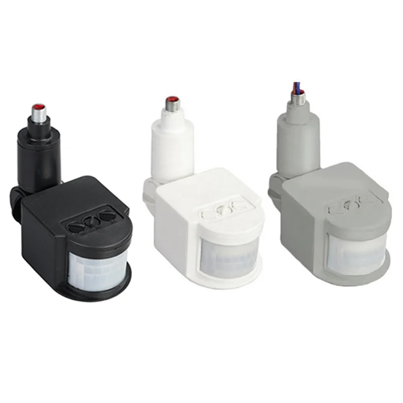 

B47C Датчик движения 110VPIR Детектор движения Автоматический инфракрасный настенный таймер Открытый светодиодный датчик движения Выключатель света