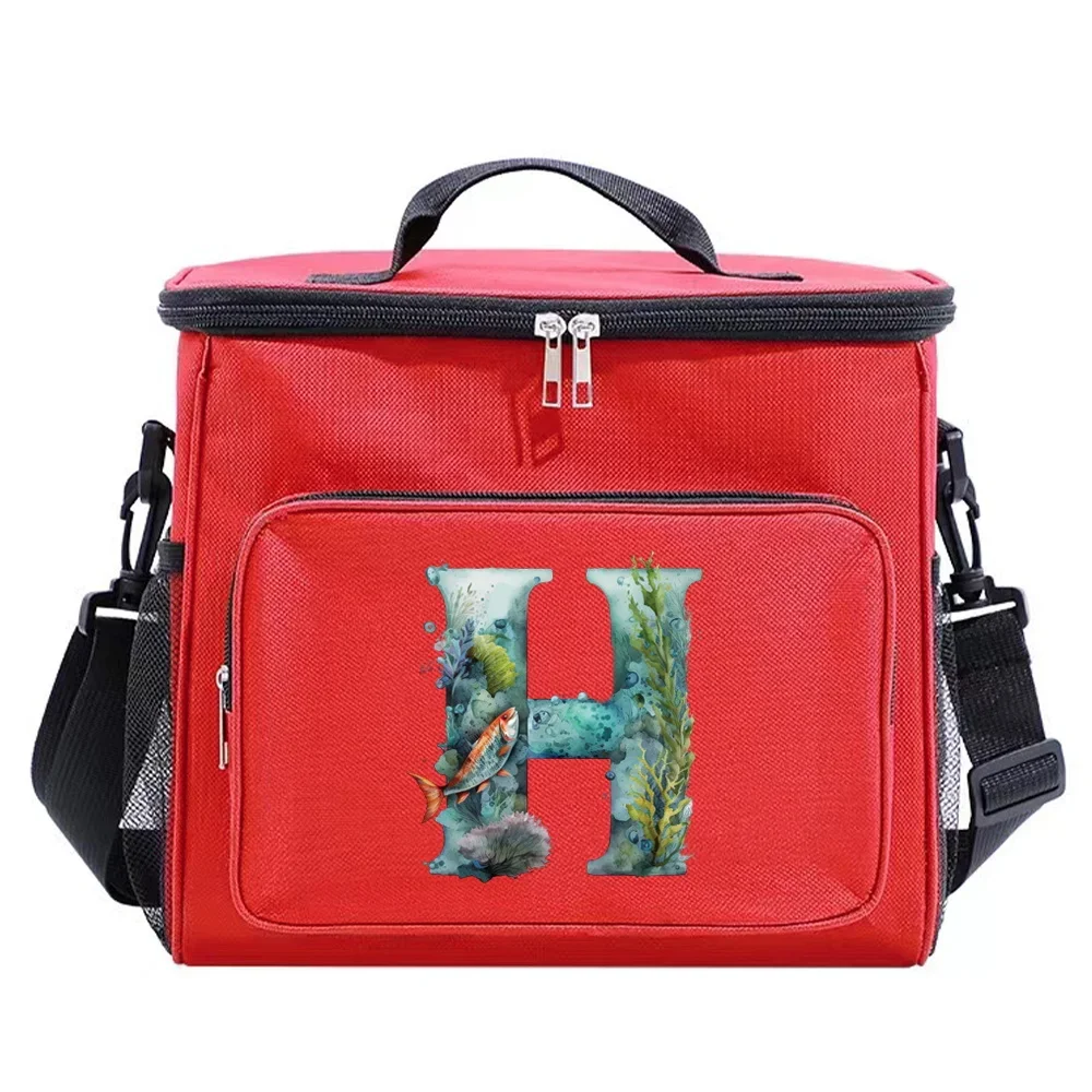 Thermo Handtasche Lunchbox isoliert Lunch pakete wasserdicht Camping Organizer Fall Kühler Lebensmittel Aufbewahrung boxen Fisch Brief Serie