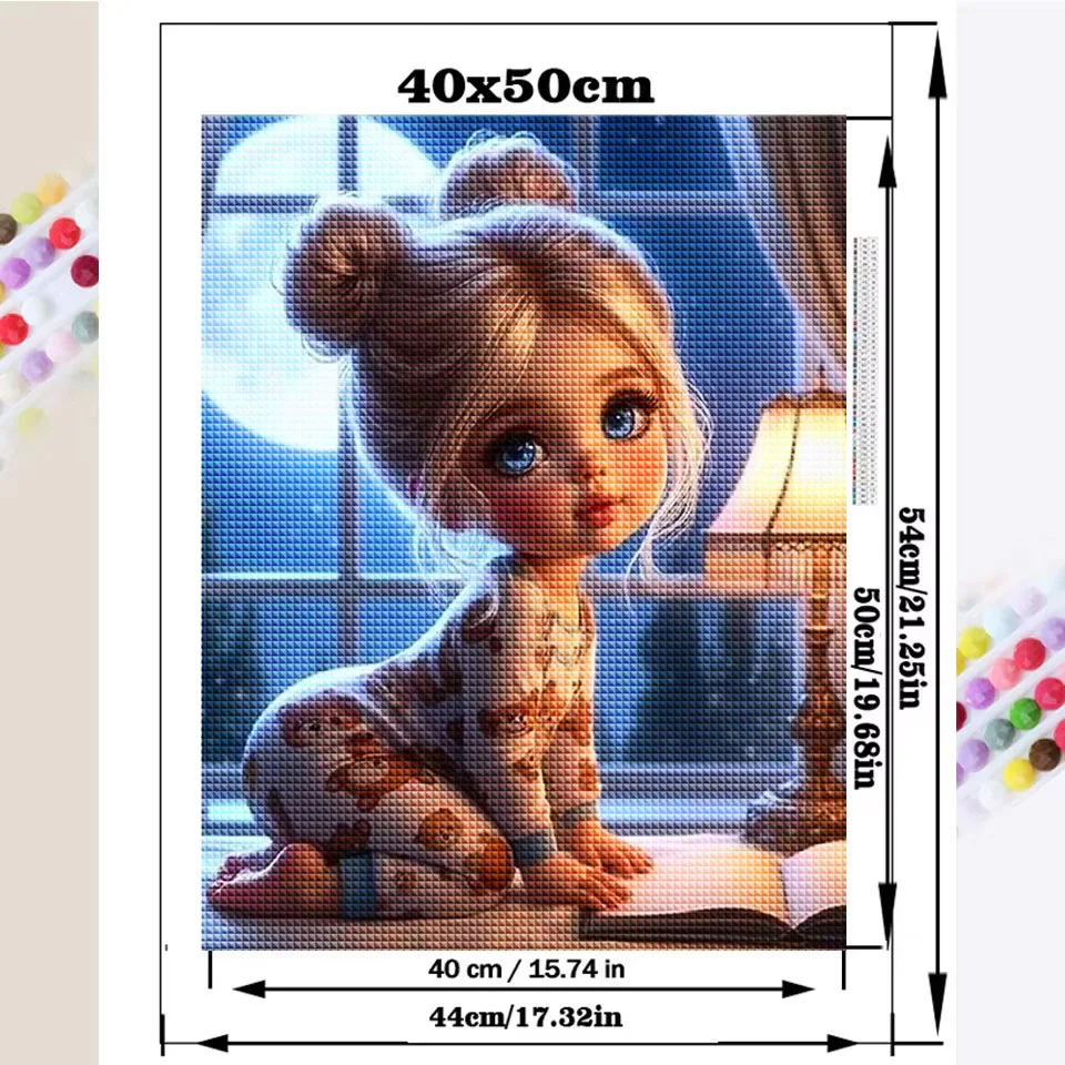 DIY Diamond Painting New 2025 Cute Little Girl and Pet Dog Full Diamond Mosaic Embroidery Art Stitch Home Decoration Craft Kit
