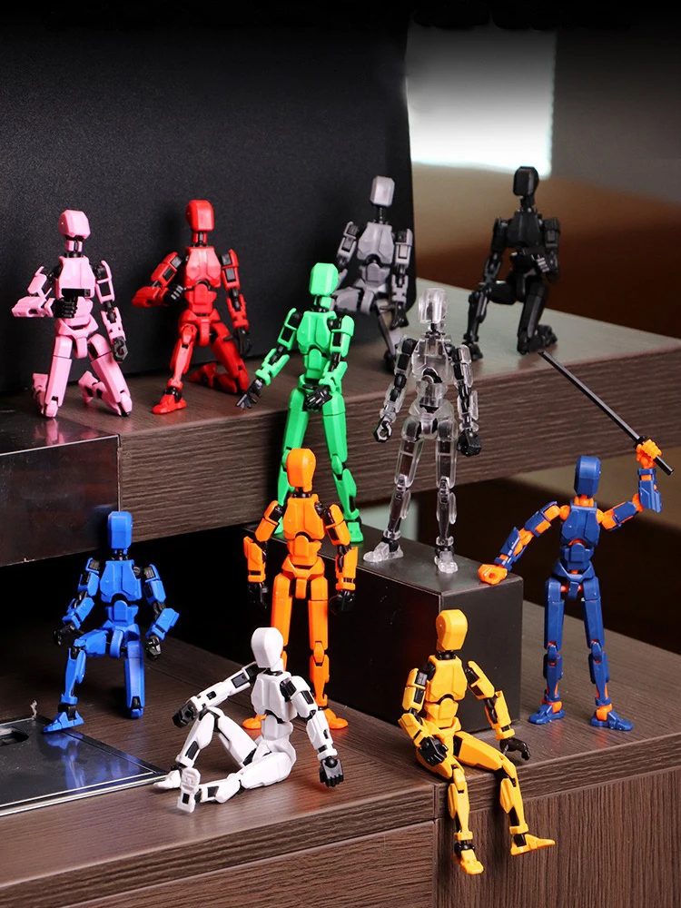 Beweglicher Shapeshift-Roboter mit mehreren Gelenken, magnetische Anziehung, 3D-gedruckter Schaufensterpuppen-Dummy, 13 Actionfiguren, Spielzeug für Kinder und Erwachsene