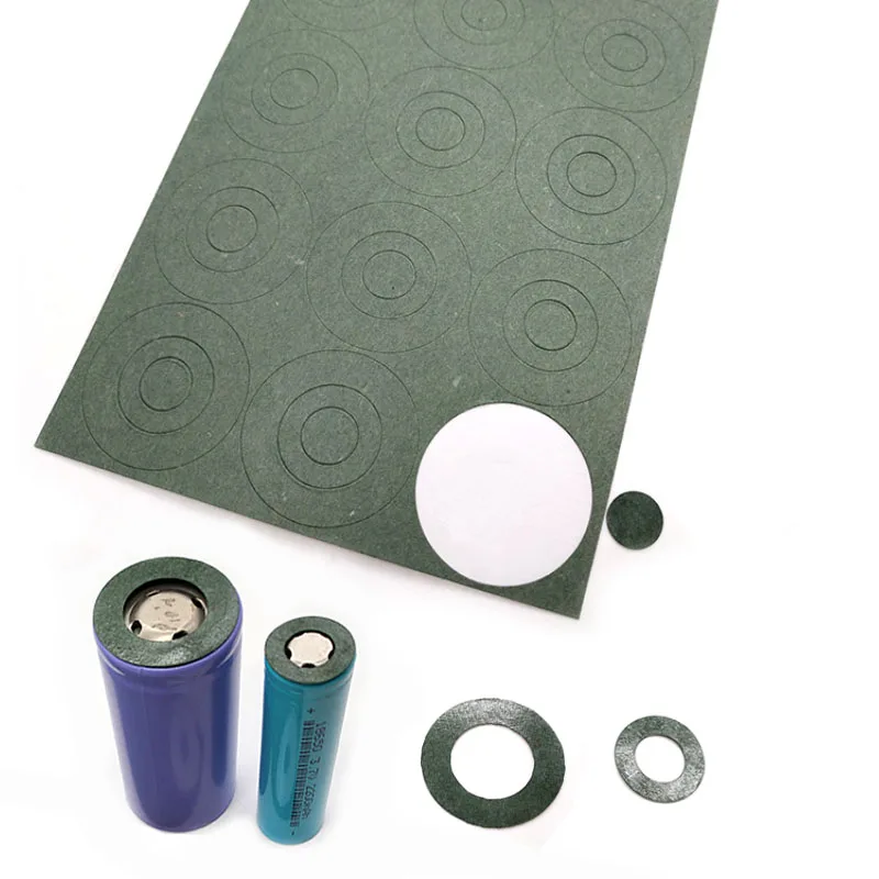 32650 Battery Barley Paper Insulating Gasket Hollow 1P32650 Insulating Gasket Back with Adhesive 1 Sheet/36pcs