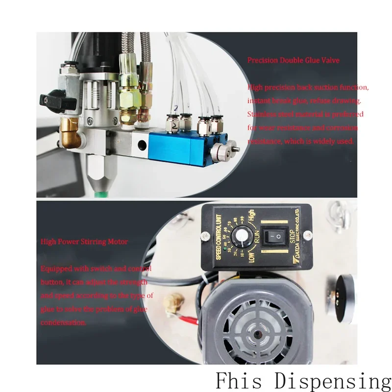 AB Electric Stirring Double Liquid Filling Machine Epoxy Resin Sizing Quantitative Dispensing Equipment Automatic Gluing