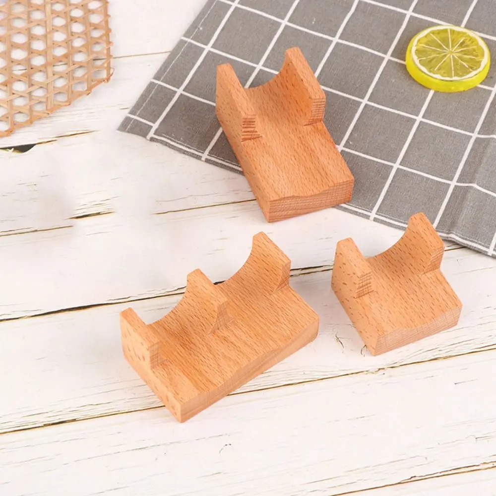 Hot U Shape Sushi Rack Wood Elegant Design Wooden Taco Snack Food Holder Wood Plate Cuisine Stand Sashimi Sushi Boat
