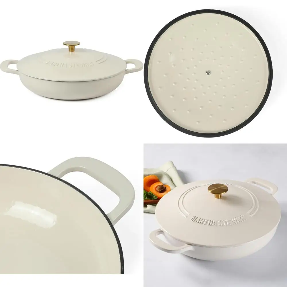 

Martha Stewart 3.5-Liter Linen Dutch Oven with Gold Knob