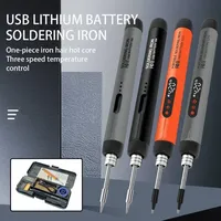 New USB Soldering Iron Smart Temperature Control Fan Wireless Fast Charging Home Portable Repair Welding Tool Set