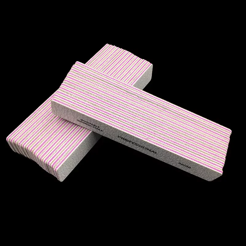 プロのネイルファイルセット,ライムアングル,ブロックツール,正方形のグレースタイル,80グリット,80グリット,50個