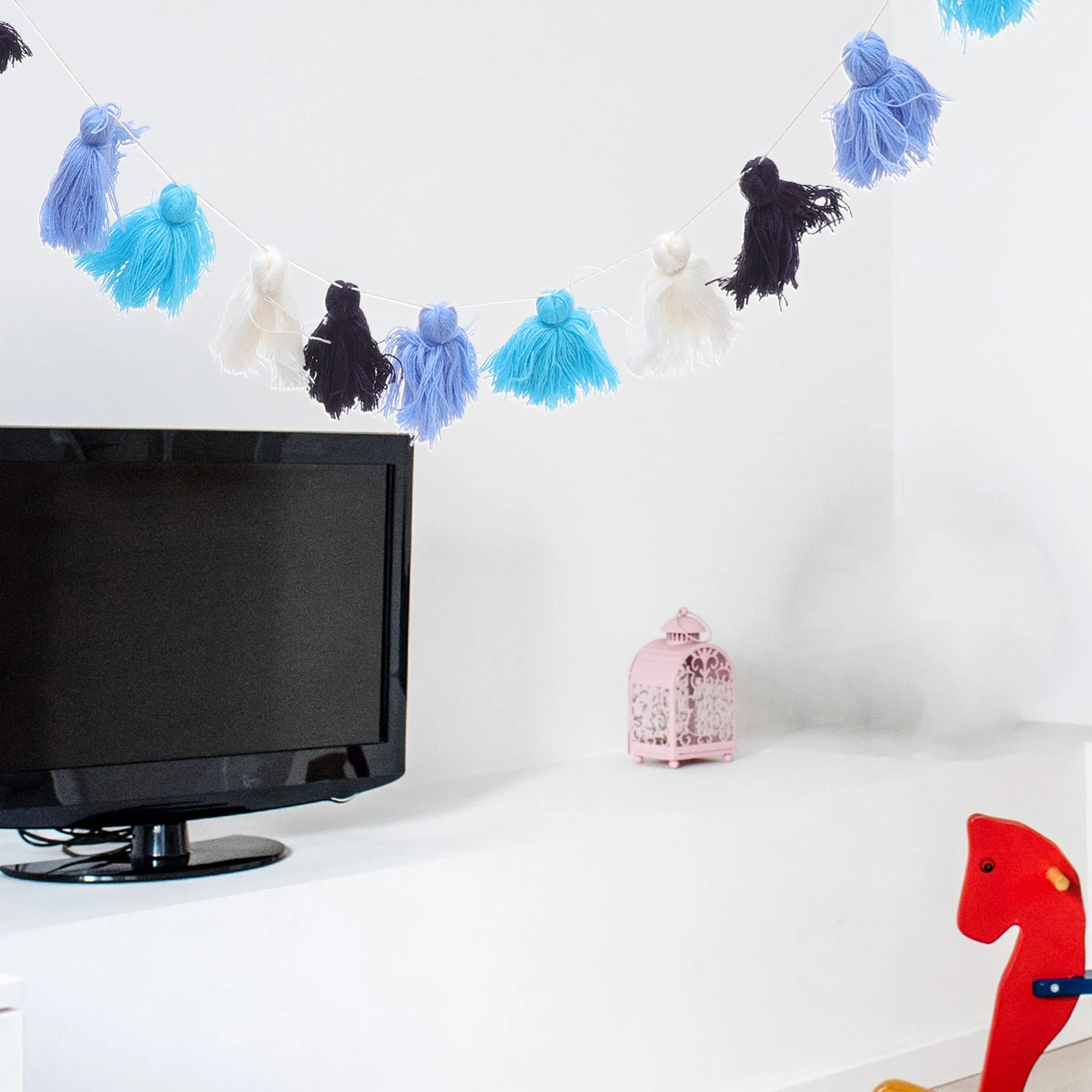 

Colorful Tassel Hanging Decor Yarn naments Kids Room Home Adornment Decorative Wall nament Multipurpose Pendant