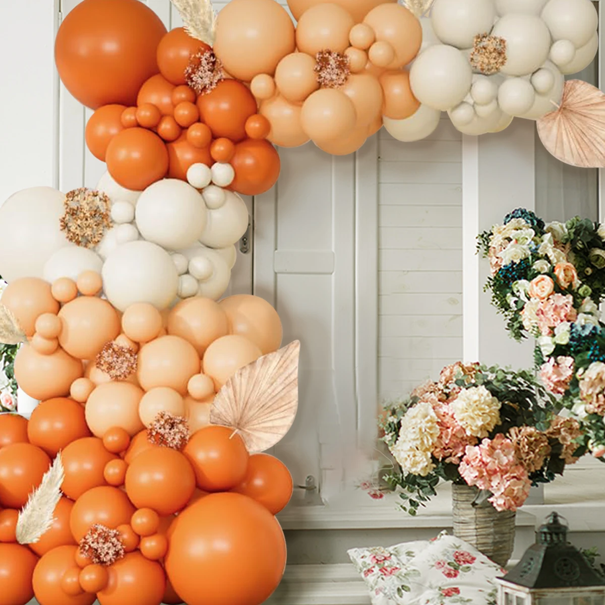 

Sand White Orange Balloon Garland Arch Kit for Baby Baptism Shower Birthday Wedding Bachelor Party Decor Baby Shower Supplies