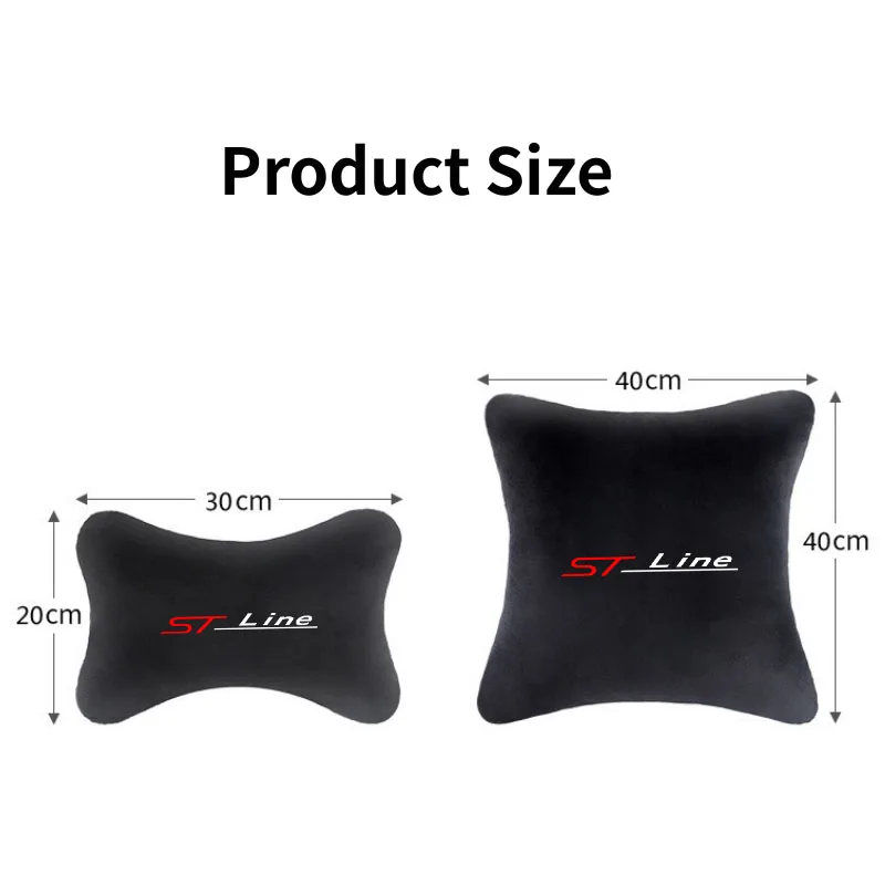 Car Headrest For ST LINE STLINE Mk3 Mk4 Focus Auto Headrest Neck Support Lumbar Cushion Soft Neck Pillow Car Accessories