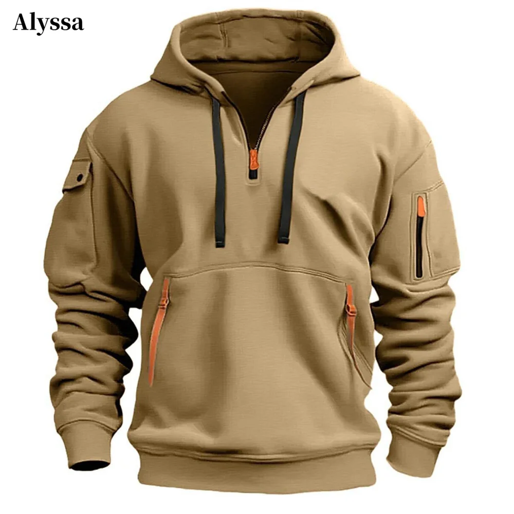 Vintage 2024 Oversized Cotton Dropped Shoulder Hooded Sweatshirt Mens Loose Pullover Fashion Sweatshirt Autumn Sport Long Sleeve