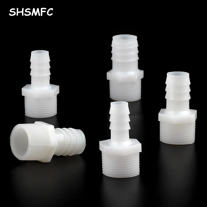 2~50PC Plastic Pipe Fitting 10mm 12mm 14mm 16mm 18mm 20 25mm Hose Barb Tail 3/4\