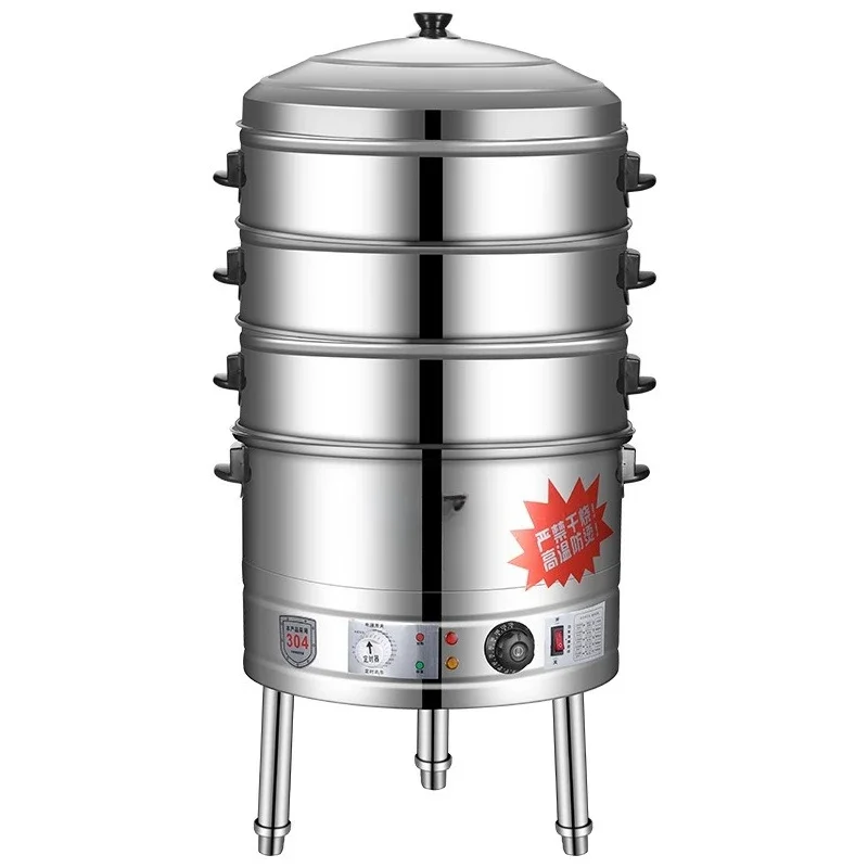 

Commercial large capacity, electric steamer, steamer, steamer, small cage bag Liangpi