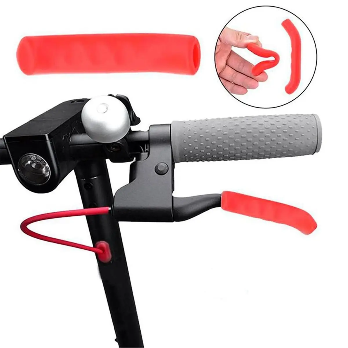fitfit Electric Scooter Kickstand for Xiaomi M365, M365Pro, 1S, Essential, Pro2,Silicone Cases for Cabra Leg and Handle Brake